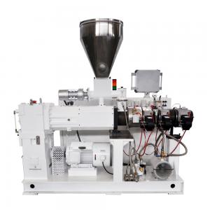 China Twin Screw Extruder / Plastic Sheet Extruder / Conic Double Screw Extruder Machine on sale