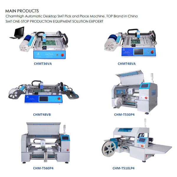 Hottest CHMT36VA + Vibration Feeder P&P Machine 0402-5050,SOP, QFN..