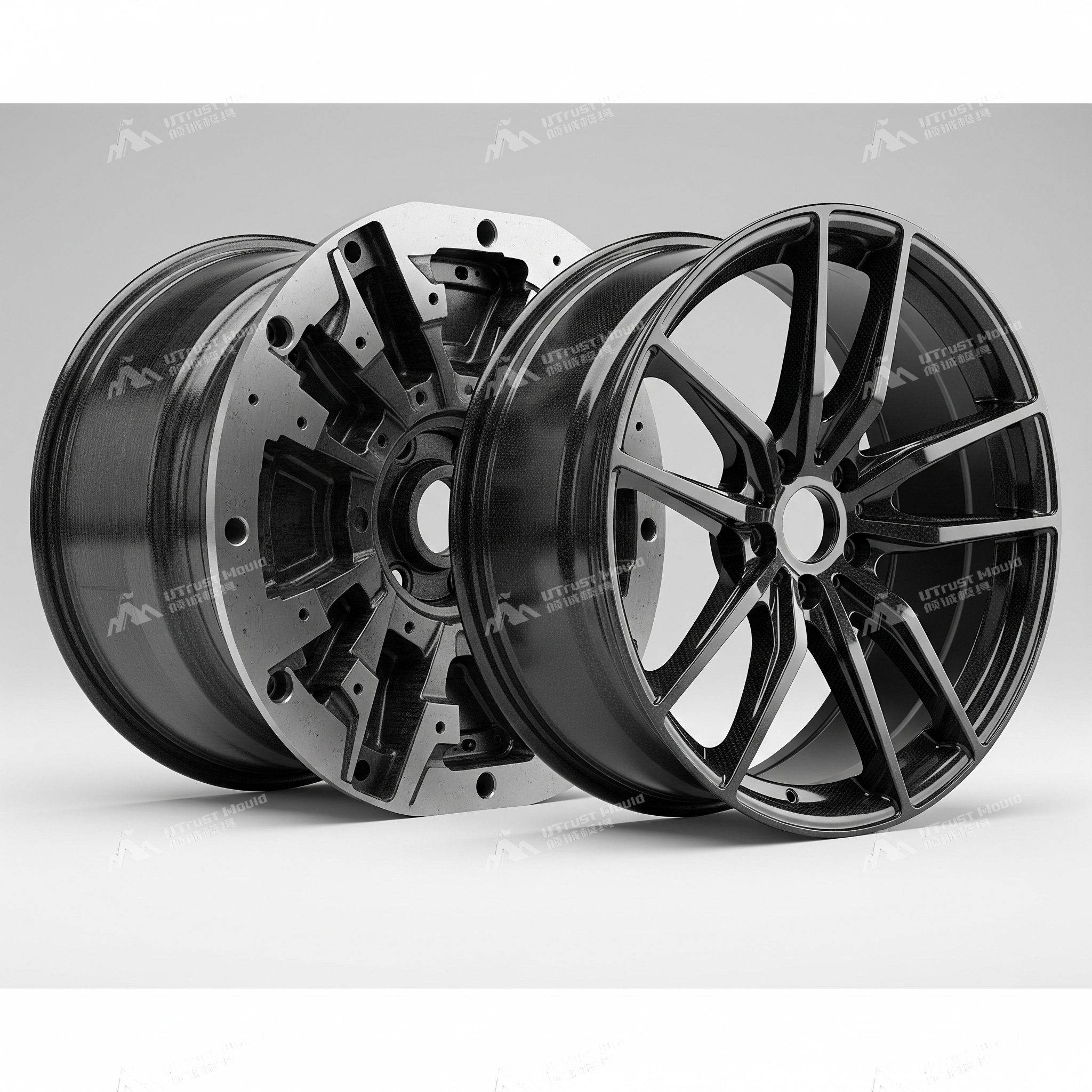 Quality Carbon Fiber Wheel Mold 50% Weight Reduction High Strength for sale