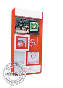 Quality Lcd Display Cabinet Kiosk Digital Signage With Wifi , Aed Emergency Cardiac First Aid Advertising Station for sale