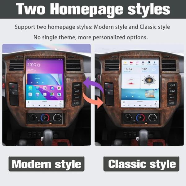 12.1 Inch Android Auto Car Radio For 2004-2019 Nissan Patrol Y61 GPS Navigation Multimedia Player Wireless Carplay