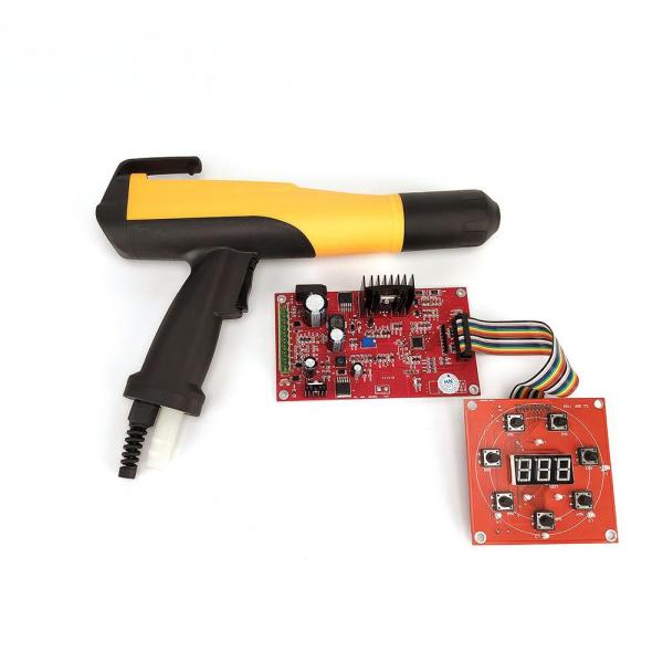 Manual Powder Coating Gun With Circuit Boards For Electrostatic Spraying