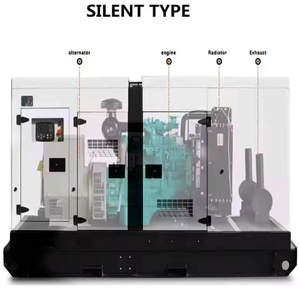 Silent Type Generator Diesel Engine Generator Set Low Noise Diesel Portable Generator for Home Use