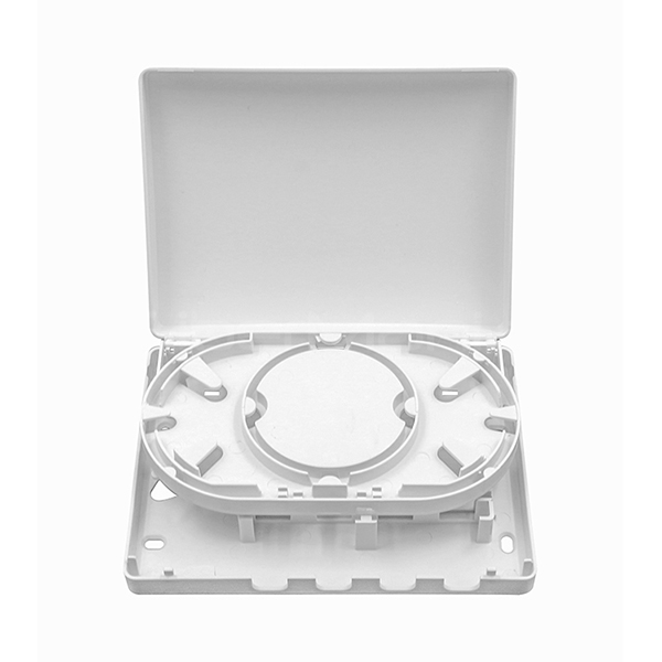 Wall Mounted Fiber Optic Termination Box 4 Ports SC Simplex Type Plastic Housing For Indoor