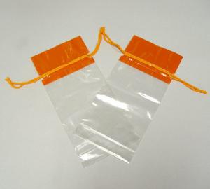 China CPE / LDPE Plastic Bag Drawstring Recyclable Printing Rope Bag on sale