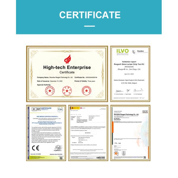 Streptomycin Rapid Test Kit for Tissue Milk Honey 0.1 PPB