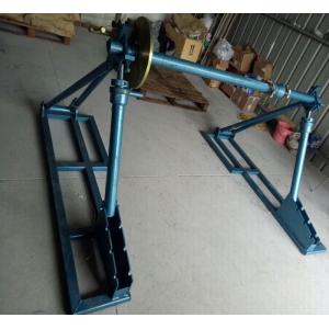 Quality 5 Ton Mechanical Cable Drum Jack , Cable Drum Elevator For Cable Reel Underground Tools for sale