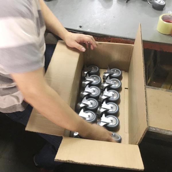 Fixed Institutional Casters 50mm Swivel Castors Wheels For Carts