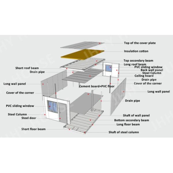 Modern Eco Friendly Z Type Quick Assemble Container House Folding