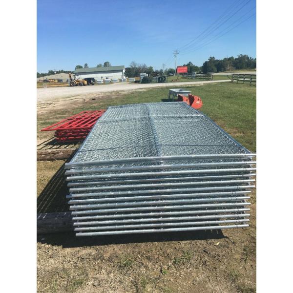 6ft × 12ft Chain Link Temporary Fence Panel Garden Galvanized