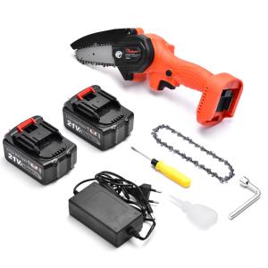Quality 21V Battery Powered Pruning Saw 1300mAH Small Handheld Battery Chainsaw for sale
