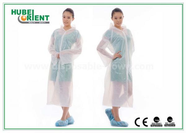 Buy Waterproof Protective Disposable Medical Gowns / PE Hospital Gowns For Women at wholesale prices