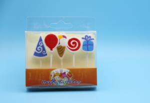 China Mini Pizza Shape Personalized Birthday Candles , Unusual Birthday Cake Candles on sale