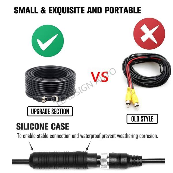 Universal 3rd Brake Light Camera For VW Crafter Vans RCA Connector Night Vision