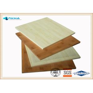 Quality Bamboo Grain Imitation Aluminium Partition Panel , Custom Aluminum Panels for sale
