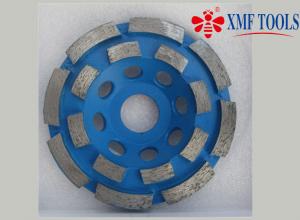 China Double Row Up 9  4.5  4 Inch Concrete Grinding Wheel  For Angle Grinder  Blue on sale