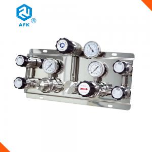 Quality 316 / Nickel Plated Brass Oxygen Control Panel , WL300 Argon Gas Manifold for sale