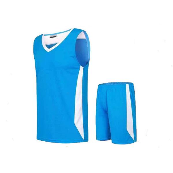 Mesh Fabric Sport Uniform Shirts Sleeveless Design Unrestrained Soft Feeling For Adults