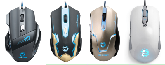 Business Office / Home Mini Wired Keyboard , Black PC Gaming Mouse