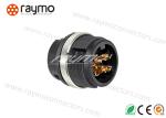 Fixed Socket Threaded Electrical Connector , Panel Mount Connector Bayonet