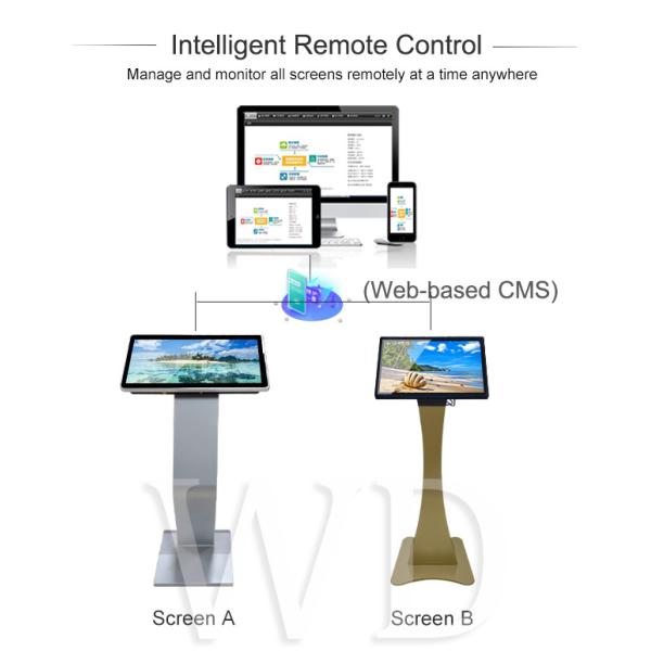 TFT LCD Backlight 21.5 Inch Interactive Touch Screen Kiosk For Retail