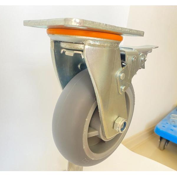 Diameter 100mm High Temperature TPR Casters Industrial Trolley Scaffold Castor Wheel