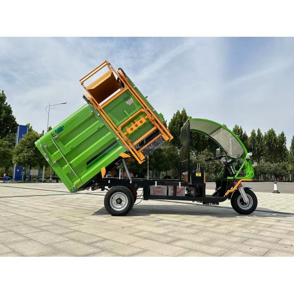 Pure Electric Energy Type Side Loading Road Cleaning Machine Garbage Collection Truck Can Cleaner
