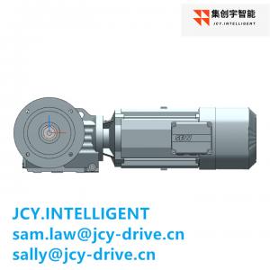 Quality 3HP Helical Bevel Gear Motor Reducer 5.5KW Output Shaft High Efficiency for sale