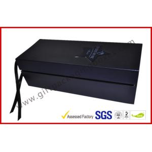 Embossed / Spot UV Square Wine Packaging Boxes , Customized Printed Magnetic