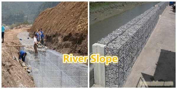 Zinc-Al Coated Welded Gabion Wire Mesh Green / Yellow / White Color available