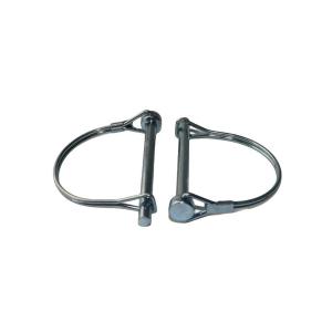 Quality Carbon Steel M5 M6 M8 Linch Hitch Pin with Quick-Release Function and Steam Oxide Nitride Finish Double Square Wire Lock Pin for sale