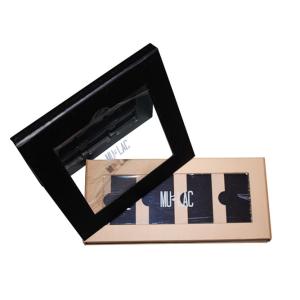 Quality Pantone Printing Empty Magnetic Palette Black Cardboard Makeup Palette for sale