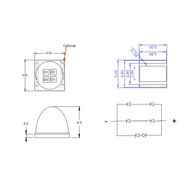 Korea LG Chip 5W 10W Uv Led 380NM 395NM for Curing Box 3D Printing