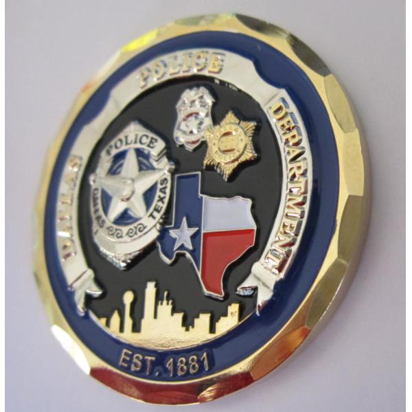 1.5 Inch 1.75 Inch 2 Inch Unique Challenge Coins , Plating Antique 3D Challenge Coins