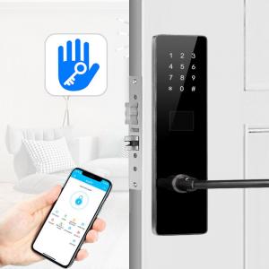 Quality Black Color Bluetooth TTlock Password Electronic Smart Door Locks for Apartment Home for sale