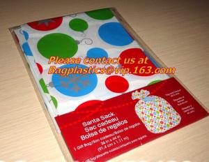 Quality Giant gift packs birthday polWedding Gift Decorative Square Bottom Packaging Candy Bags for Giant Plastic Christmas Bags for sale