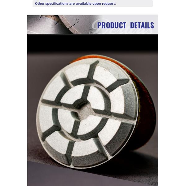 High Working Efficiency Diamond Abrasive Disc for Concrete Fine Grinding in Dark Gray