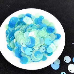 Quality 365 Colors 6mm 8mm 10mm MixesTop Hole Round Flat Loose Sequins for DIY Craft for sale