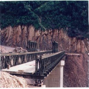 China Width 3.2m Temporary Bailey Bridge 3048mm X 1448mm Galvanized Steel Panel on sale