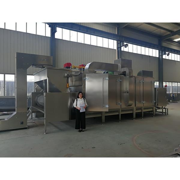 Multifunctional Continuous 14.6kw Nut Roasting Equipment