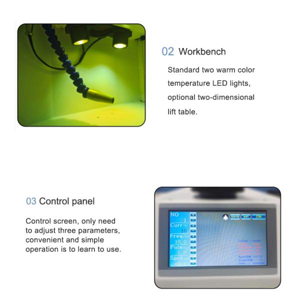 IKO Guided Portable Desktop Silver Gold YAG Pulse 100W Mini CCD Jewelry Welding Fiber Laser Welder Machine by RAYCUS