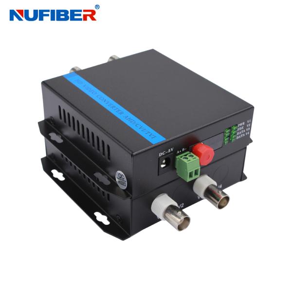 NF-2V1D-T/R-F20-1080 Fiber Video Converter Transmit 2 Channels of Broadcast Video over 1 Optical Fiber 30km Transmission Distance