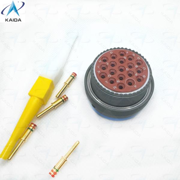 19 Contacts Straight Plug MIL-C-26482 II for Durable Connection in Heavy Duty Applications