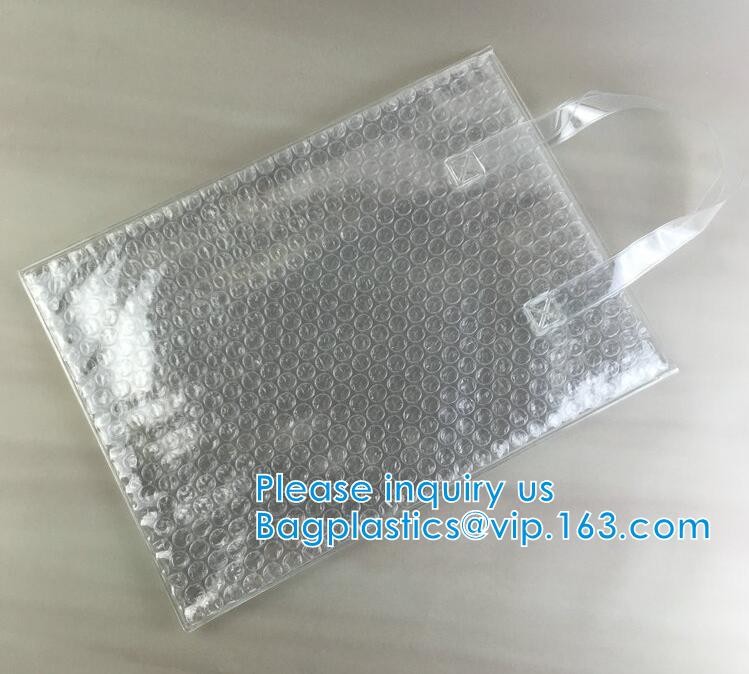 Shopping Bags With Bubble Padded Mailer Metallic Bubble Apparel Bag, Customized Bubble Pouch Bags Holographic Surface