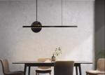 Italian style copper restaurant chandelier marble minimalist luxury dining table
