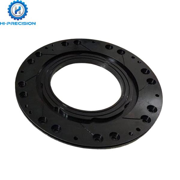 Aluminum Alloy Anodized Flange Nut CNC Milling Machined