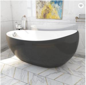 Quality Central Drain Sanitary Bathtub 1.4m Indoor Corner Whirlpool Free Standing Tub for sale