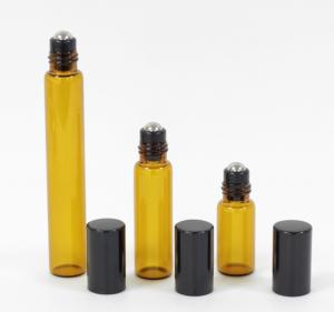 Quality Glass Empty Roller Bottles For Essential Oils , 10ml 30ml Roll On Deodorant Bottles for sale