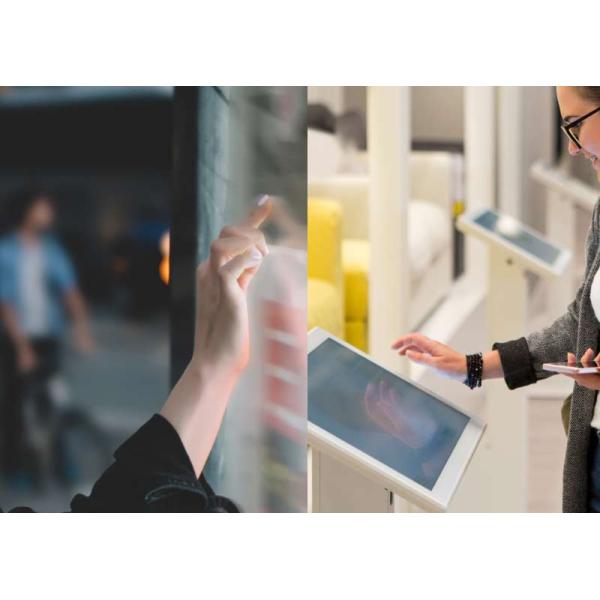 Industrial SAW Touch Monitor , Square Touch Screen Monitor With Scratch Resistance