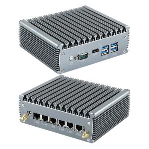 China Intel Celeron 3865U 2 Cores 2 Threads Firewall Mini PC Router With 6 Ethernet DDR4 on sale
